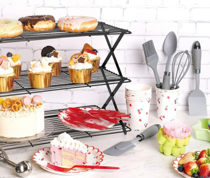 Wire racks Come in various types and designs, used in baking, dispalying, kitchen, bathroom and homekeeping storage supplies. Include cooling rack, baking rack, multi-tier rack, bathroom rack, dish rack, kitchen and office storage rack.